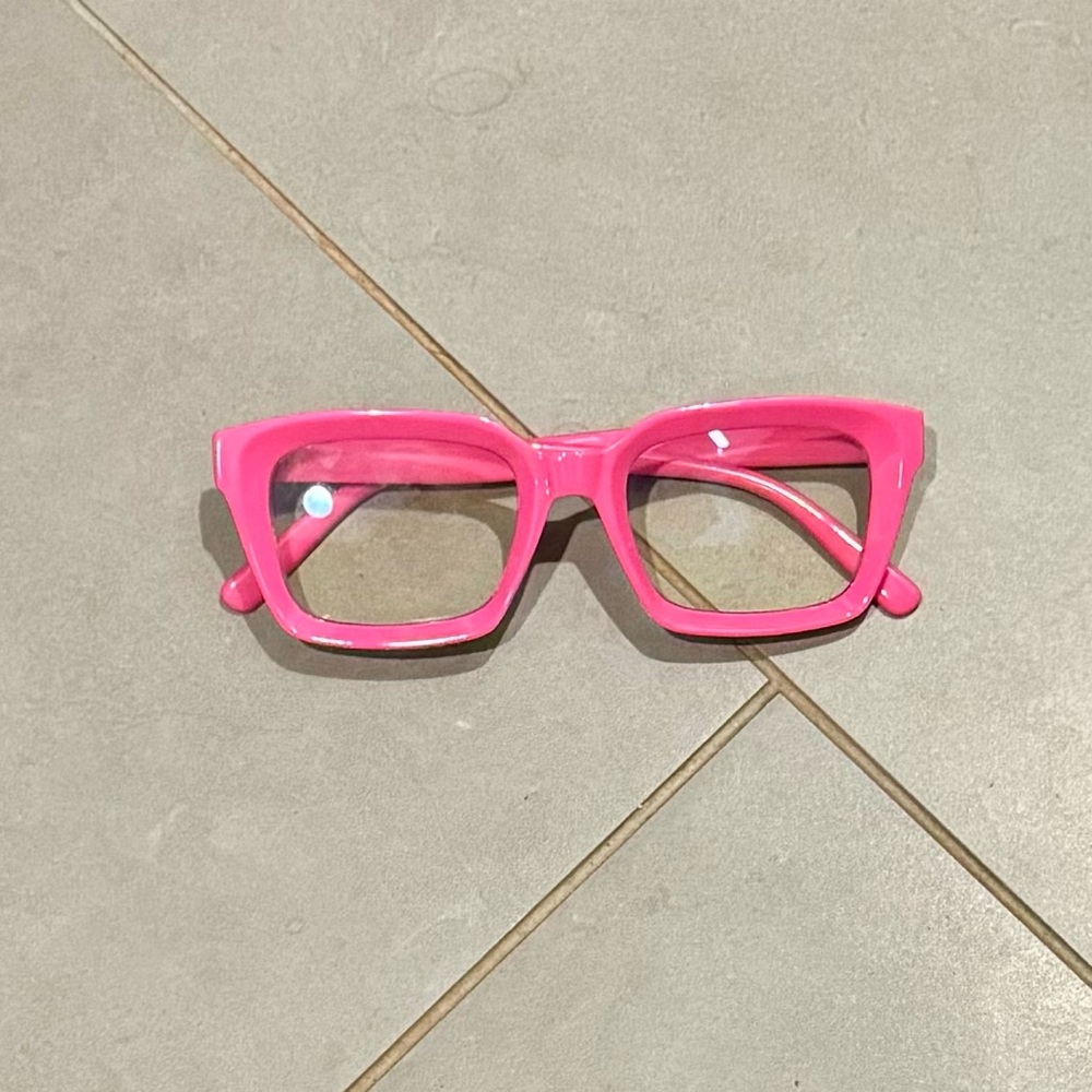 Bright Pink non-perception fashion glasses